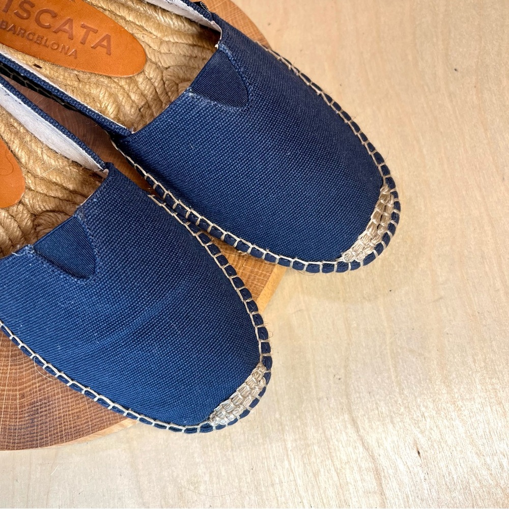 •Viscata | Barceloneta Canvas Espadrille Flats in Navy Size 38/7 - Picture 8 of 13